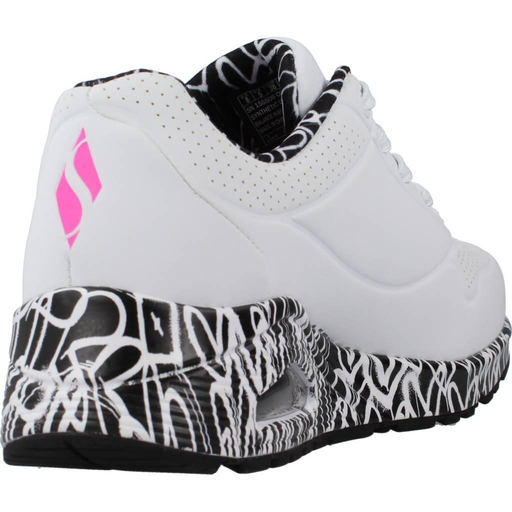 SKECHERS UNO - LOVING LOVE en color BLANCO (3)