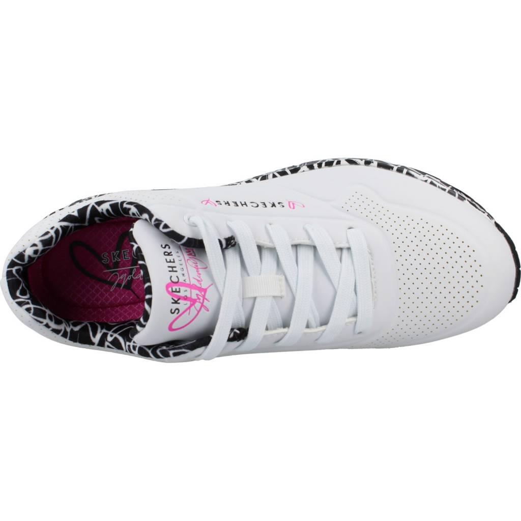 SKECHERS UNO - LOVING LOVE en color BLANCO (7)