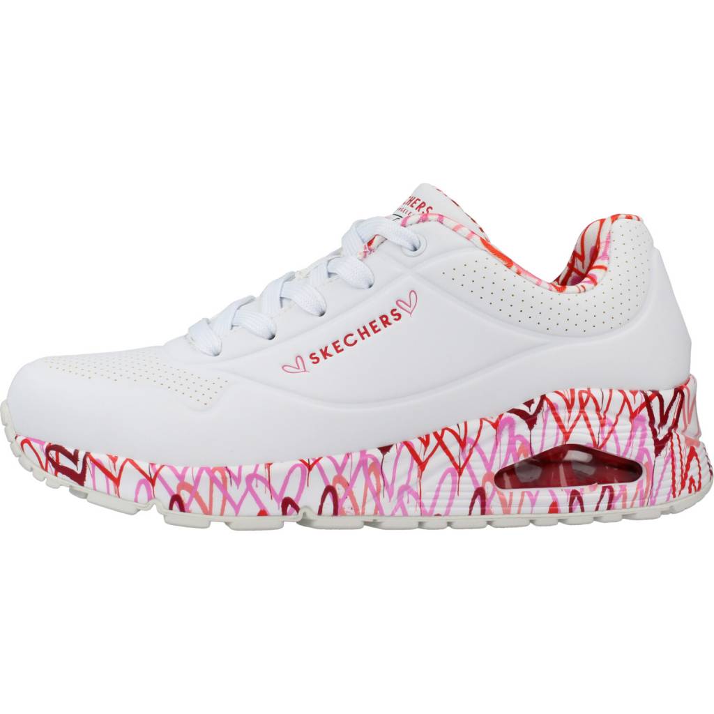SKECHERS UNO - LOVING LOVE en color BLANCO (2)