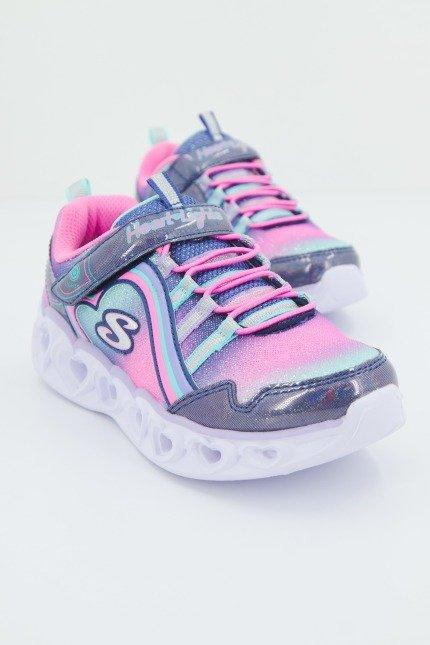 SKECHERS HEART LIGHTS - RAINBOW LUX en color VIOLETA (1)