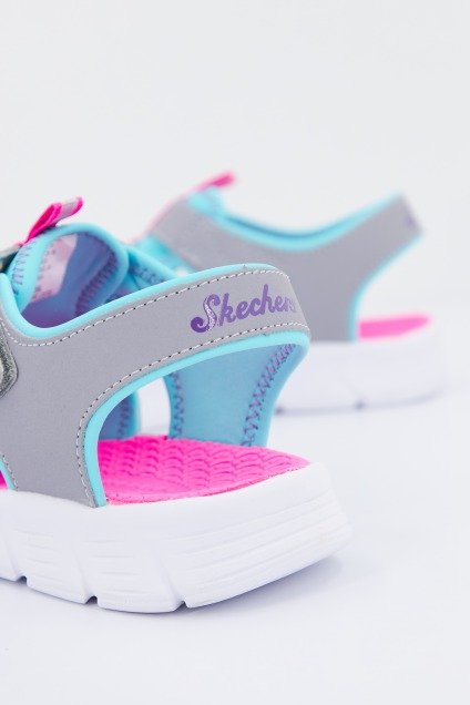 SKECHERS C-FLEX SANDAL-AQUA STEPS en color GRIS (4)