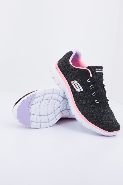 SKECHERS FLEX APPEAL . FRESH MOVE en color NEGRO (4)