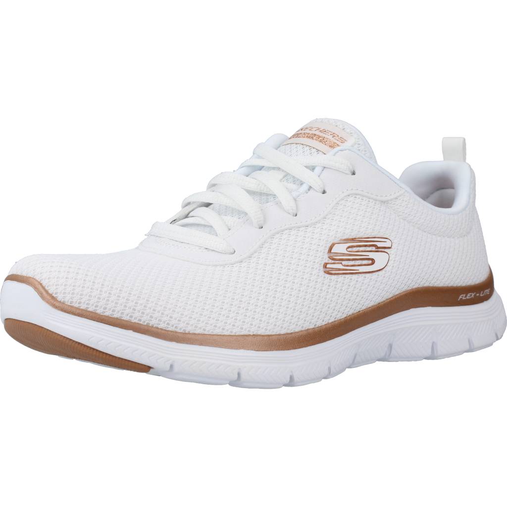 SKECHERS FLEX APPEAL . BRILLIANT V en color BLANCO (1)