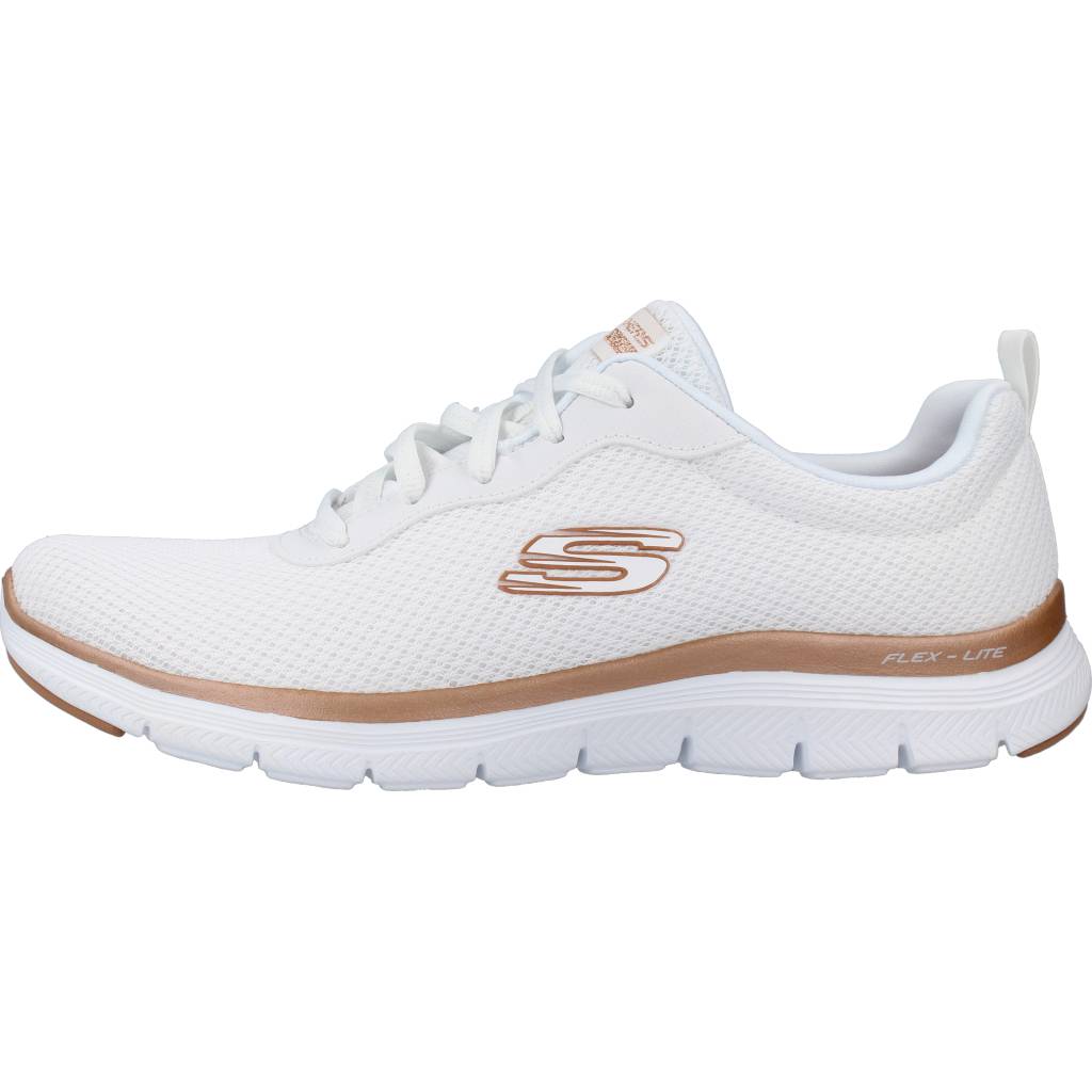 SKECHERS FLEX APPEAL . BRILLIANT V en color BLANCO (2)