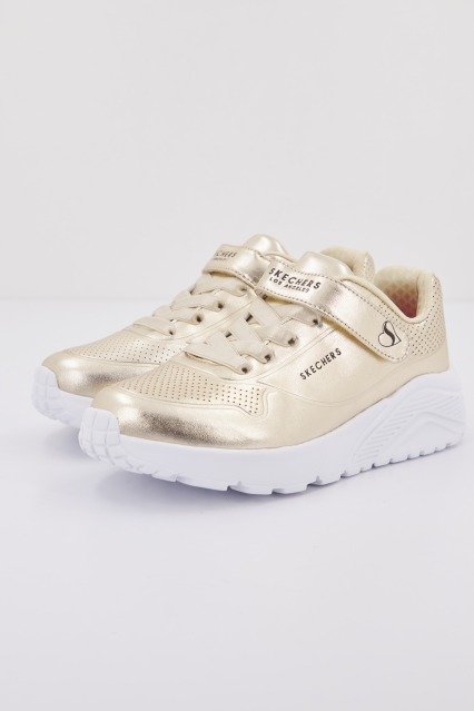 SKECHERS UNO LITE CHROME STEPS en color ORO (2)