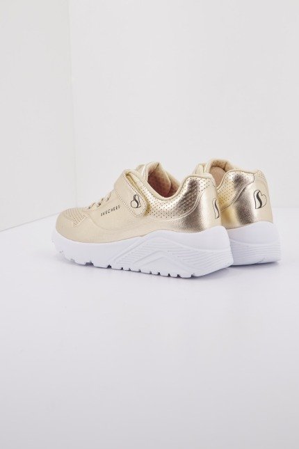 SKECHERS UNO LITE CHROME STEPS en color ORO (3)