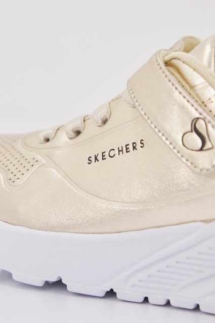 SKECHERS UNO LITE CHROME STEPS en color ORO (4)