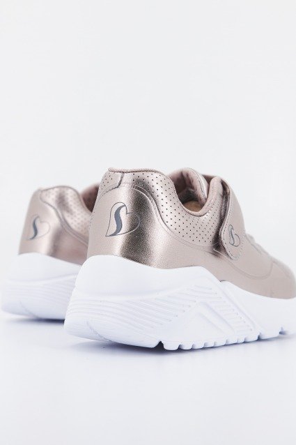 SKECHERS UNO LITE CHROME STEPS en color ORO (3)