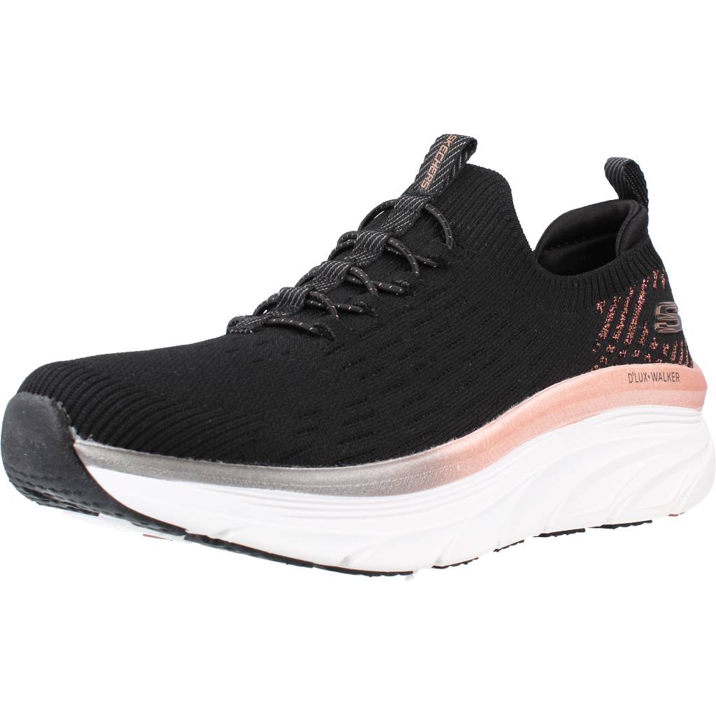 SKECHERS D'LUX WALKER LET IT GLOW en color NEGRO (1)