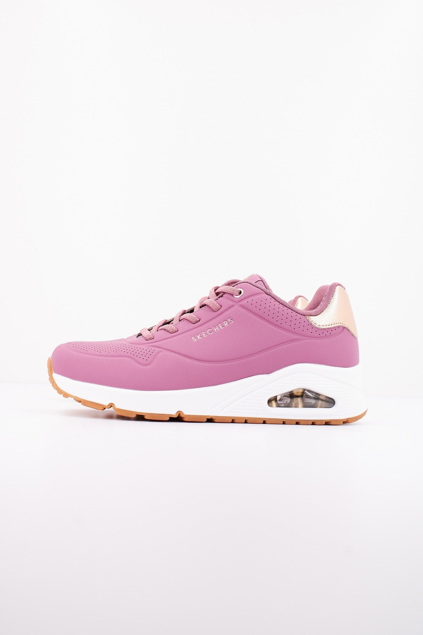 SKECHERS UNO - SHIMMER AWAY en color ROSA (1)
