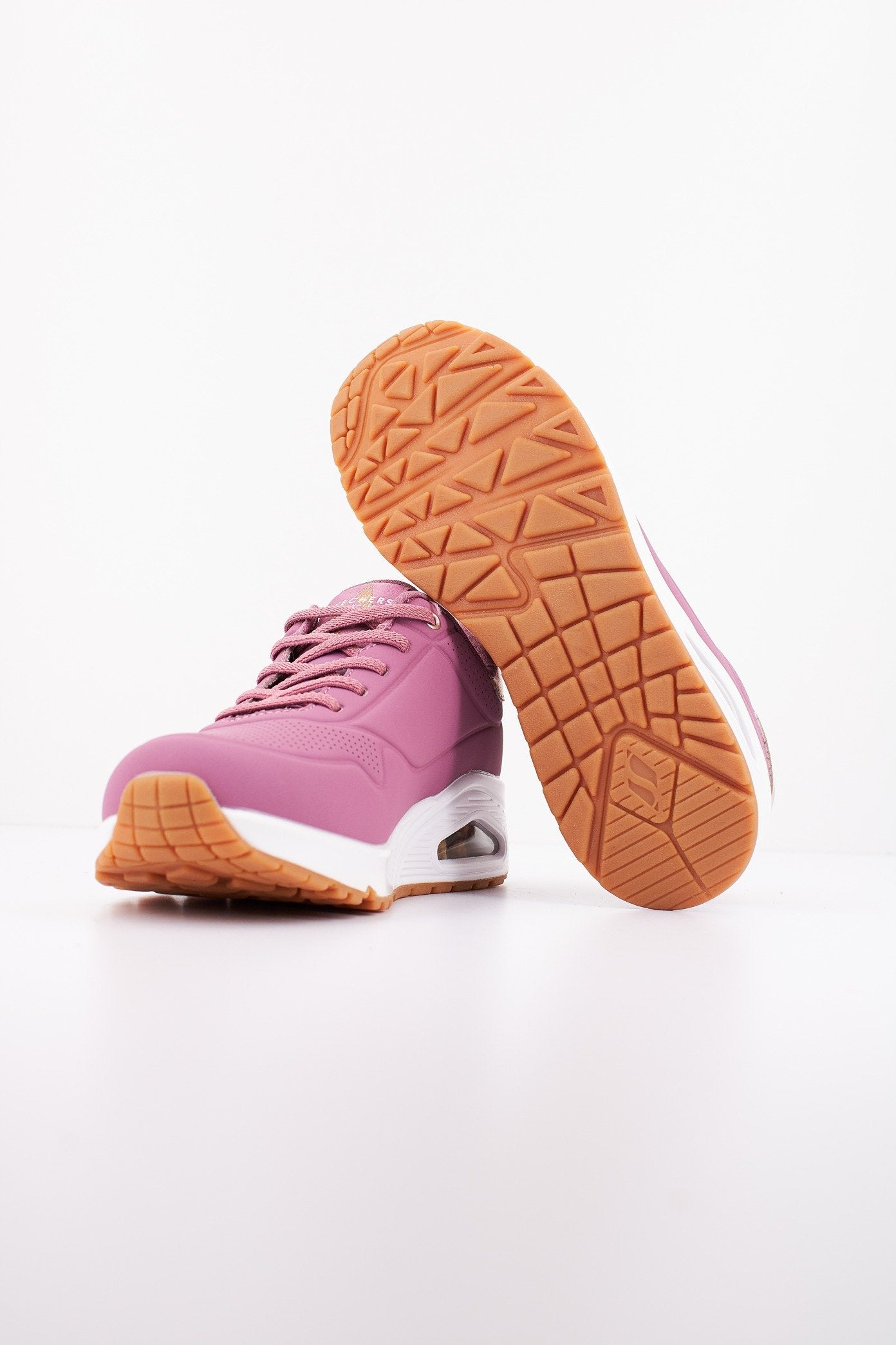 SKECHERS UNO - SHIMMER AWAY en color ROSA (4)