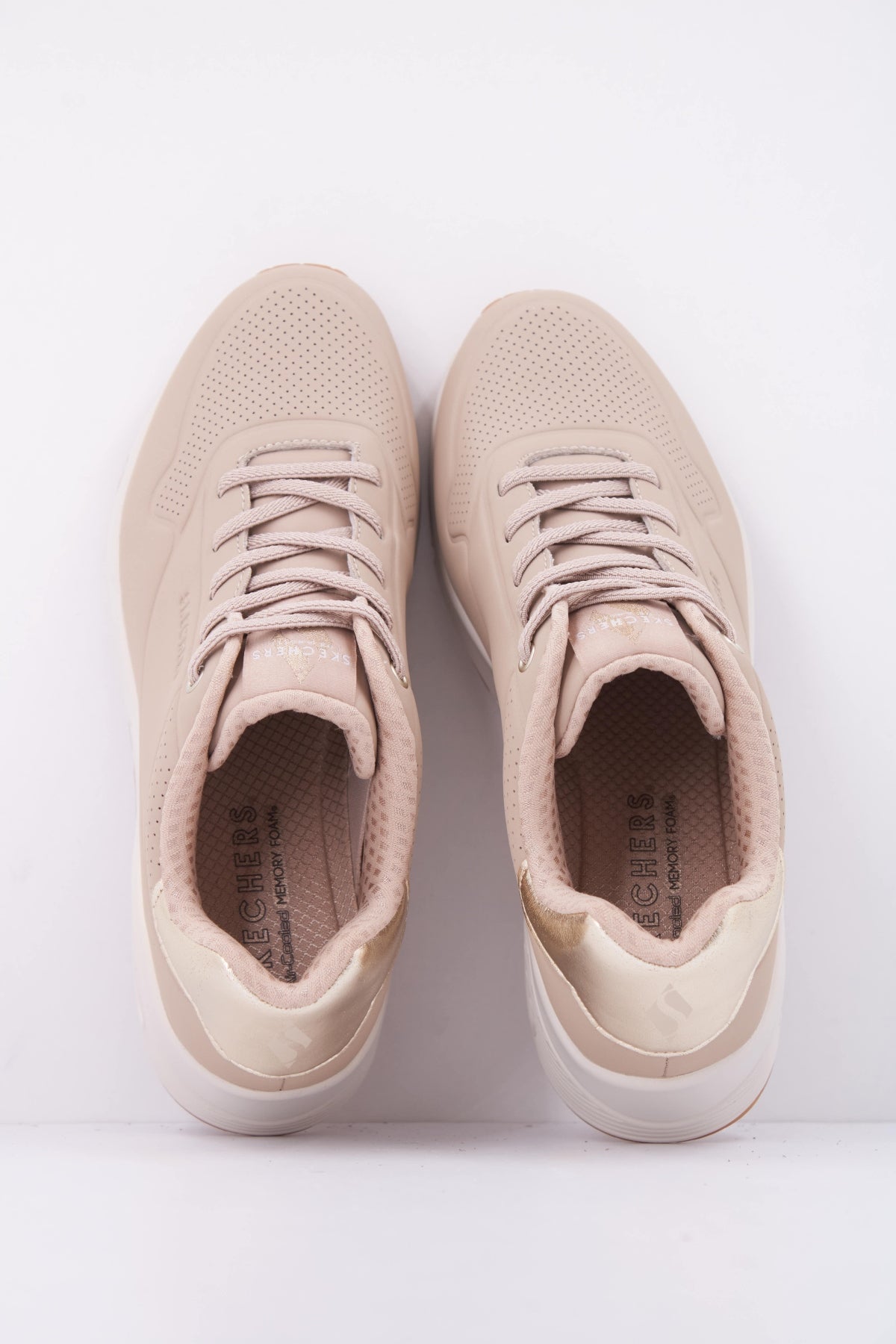 SKECHERS S UNO SHIMMER AWAY en color NUDE (3)