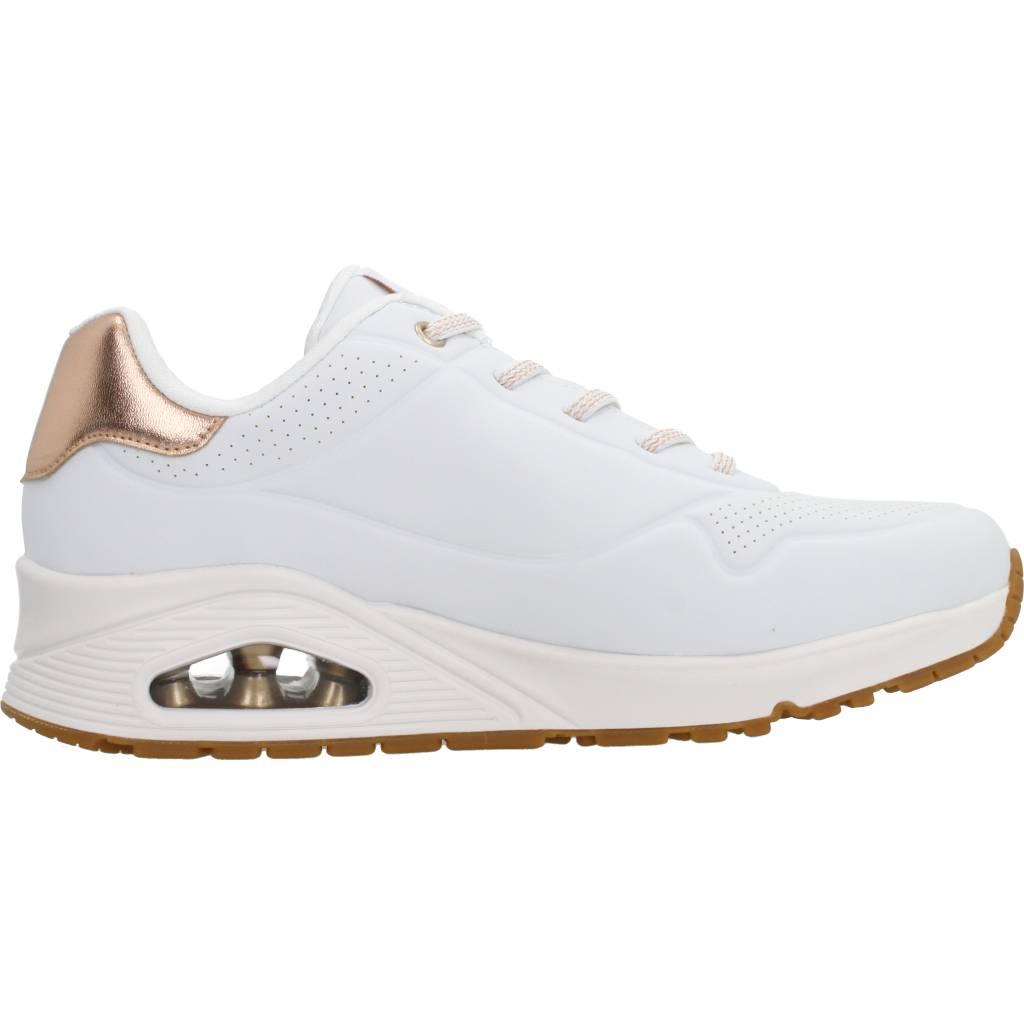SKECHERS UNO - SHIMMER AWAY en color BLANCO (4)