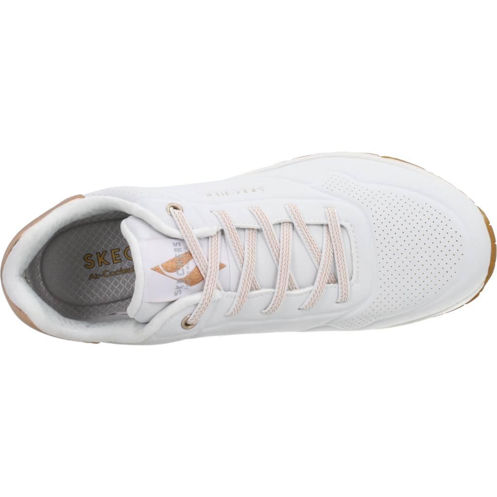SKECHERS UNO - SHIMMER AWAY en color BLANCO (7)