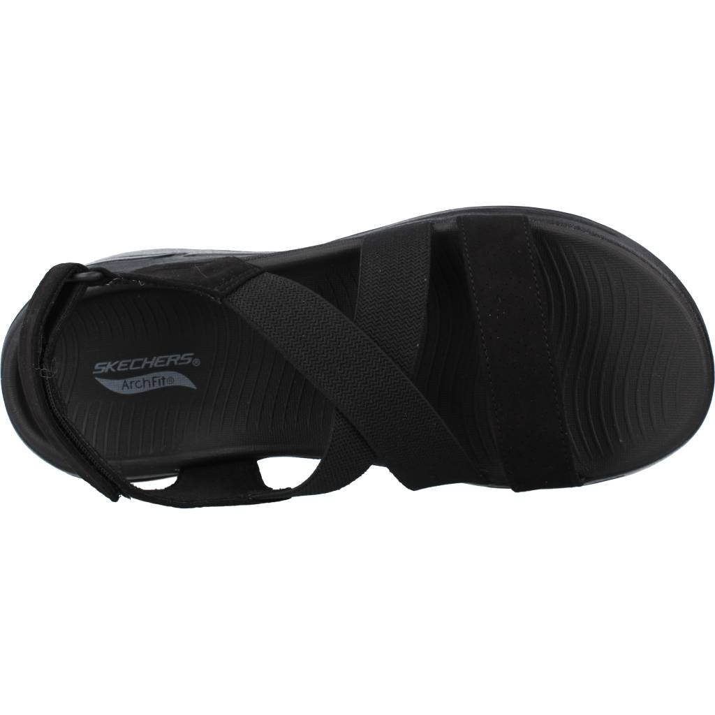 SKECHERS GO WALK ARCH FIT TREASURED en color NEGRO (7)