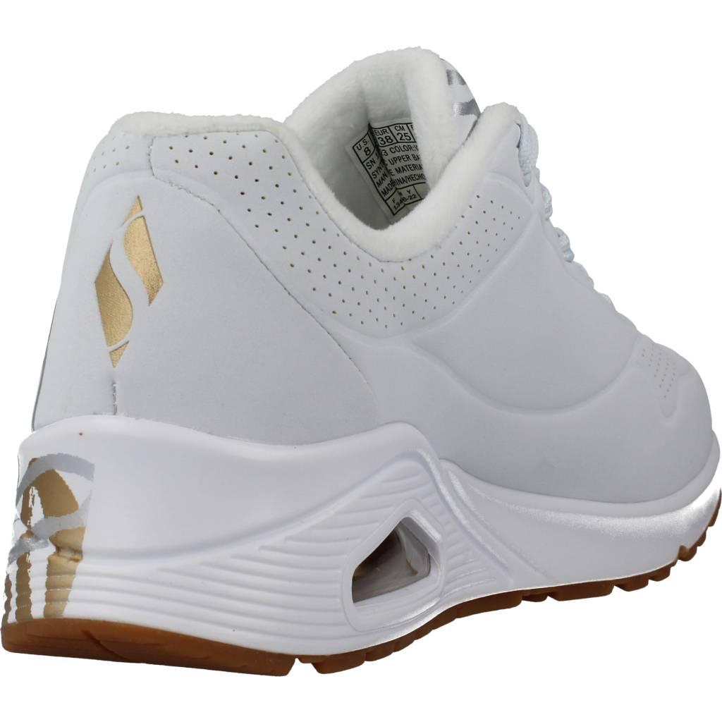 SKECHERS UNO-METALLIC LOVE en color BLANCO (3)