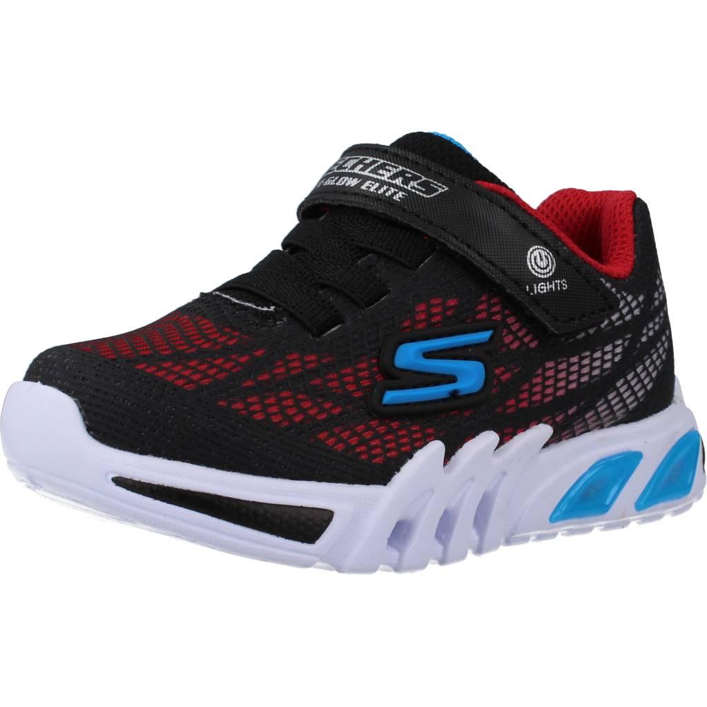 SKECHERS FLEX-GLOW ELITE-VORLO en color NEGRO (1)