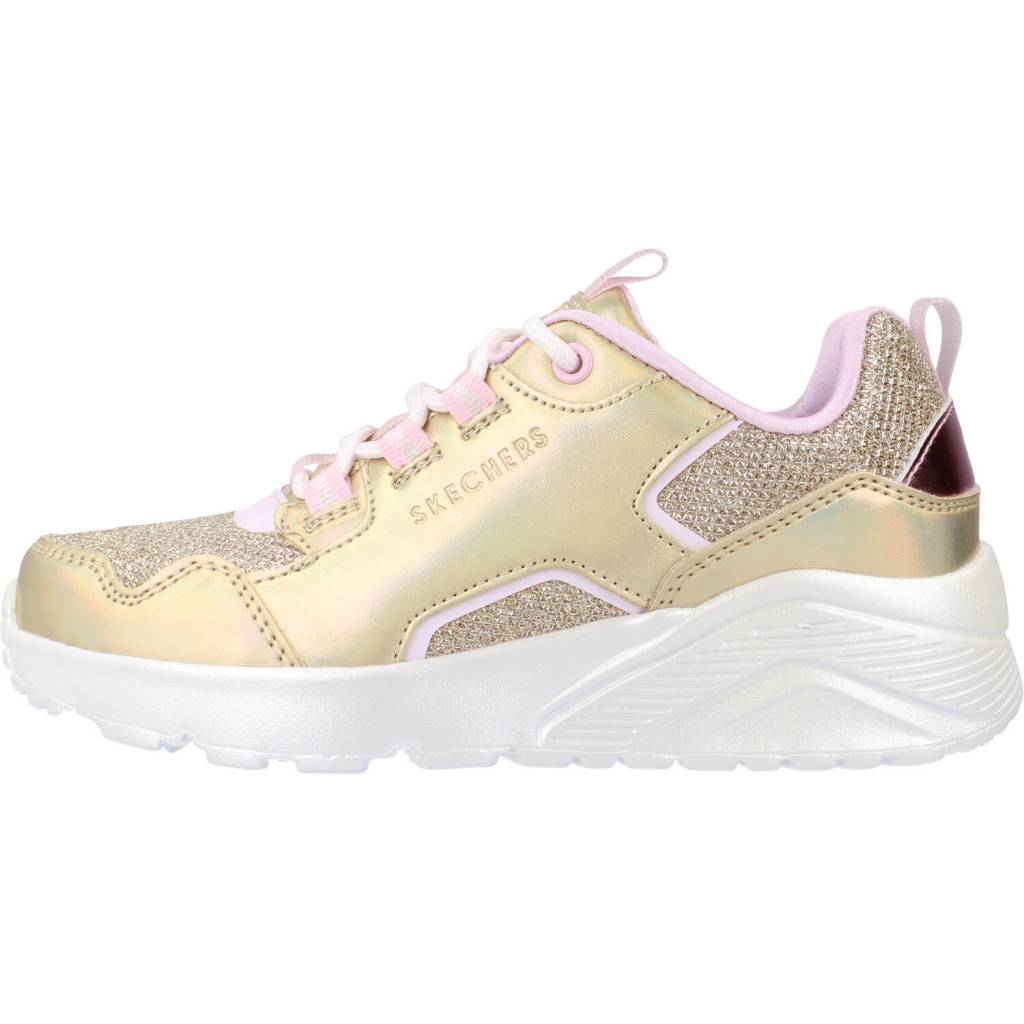 SKECHERS UNO LITE en color ORO (2)
