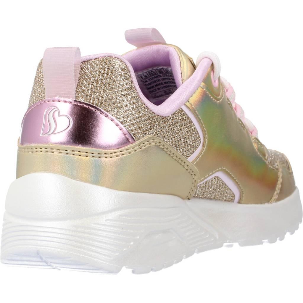 SKECHERS UNO LITE en color ORO (3)