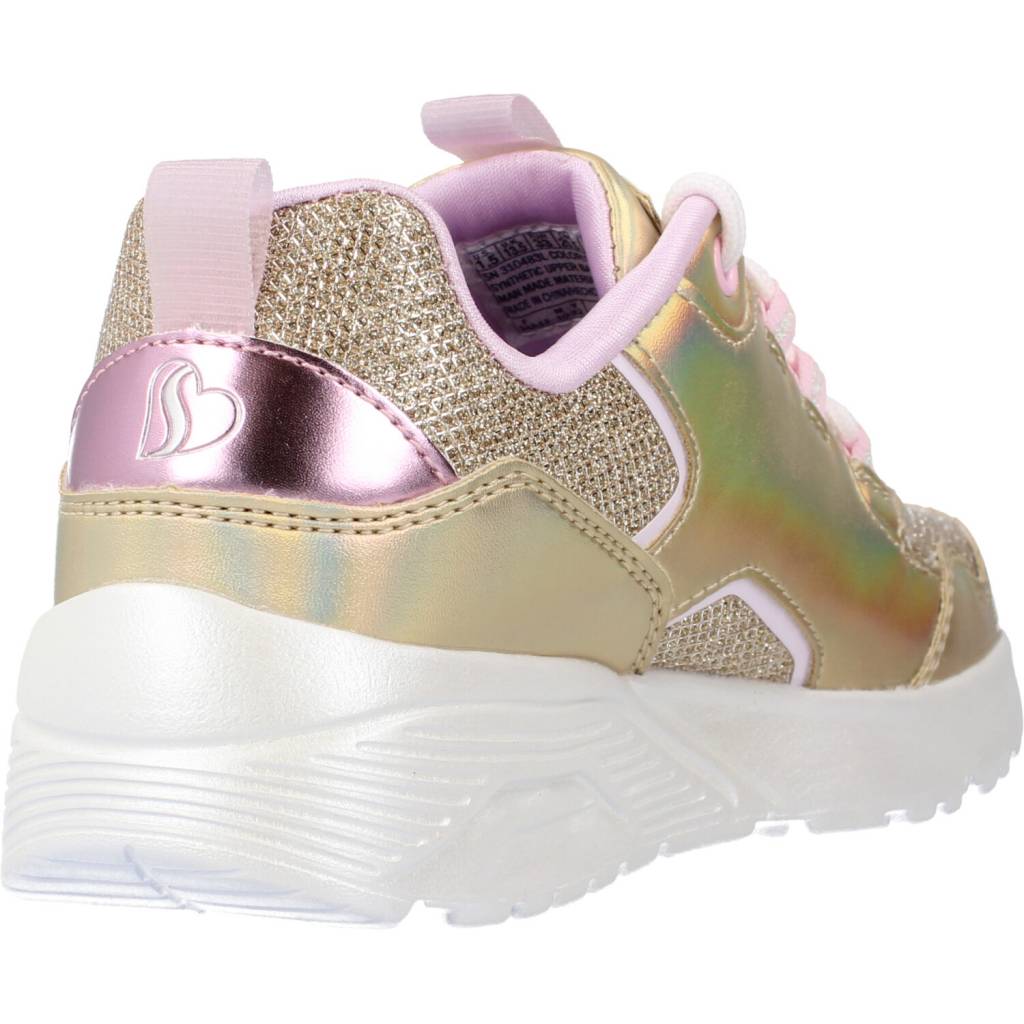 SKECHERS UNO LITE en color ORO (3)