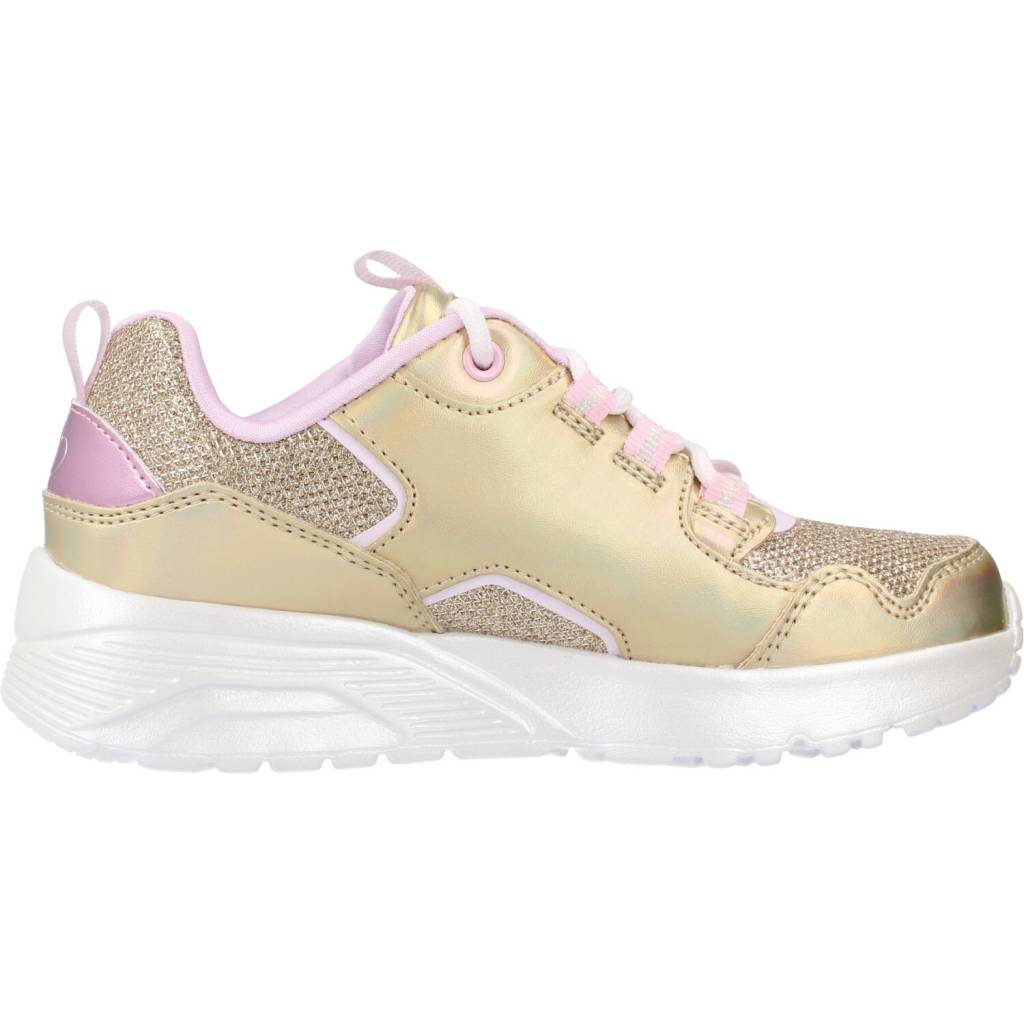 SKECHERS UNO LITE en color ORO (4)