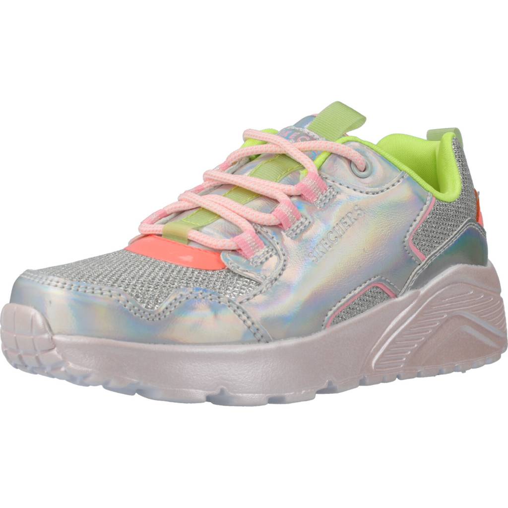 SKECHERS UNO LITE en color PLATA (1)