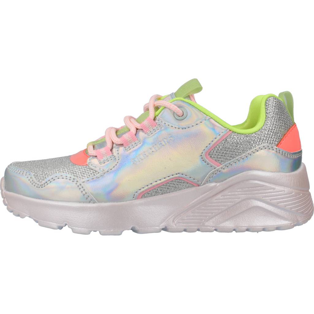 SKECHERS UNO LITE en color PLATA (2)