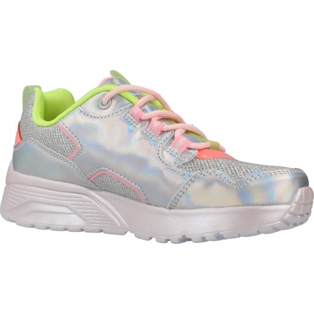 SKECHERS UNO LITE en color PLATA (5)
