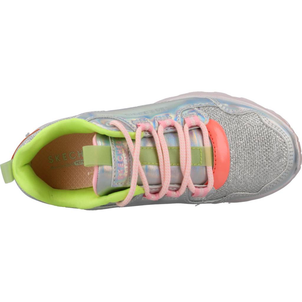 SKECHERS UNO LITE en color PLATA (7)