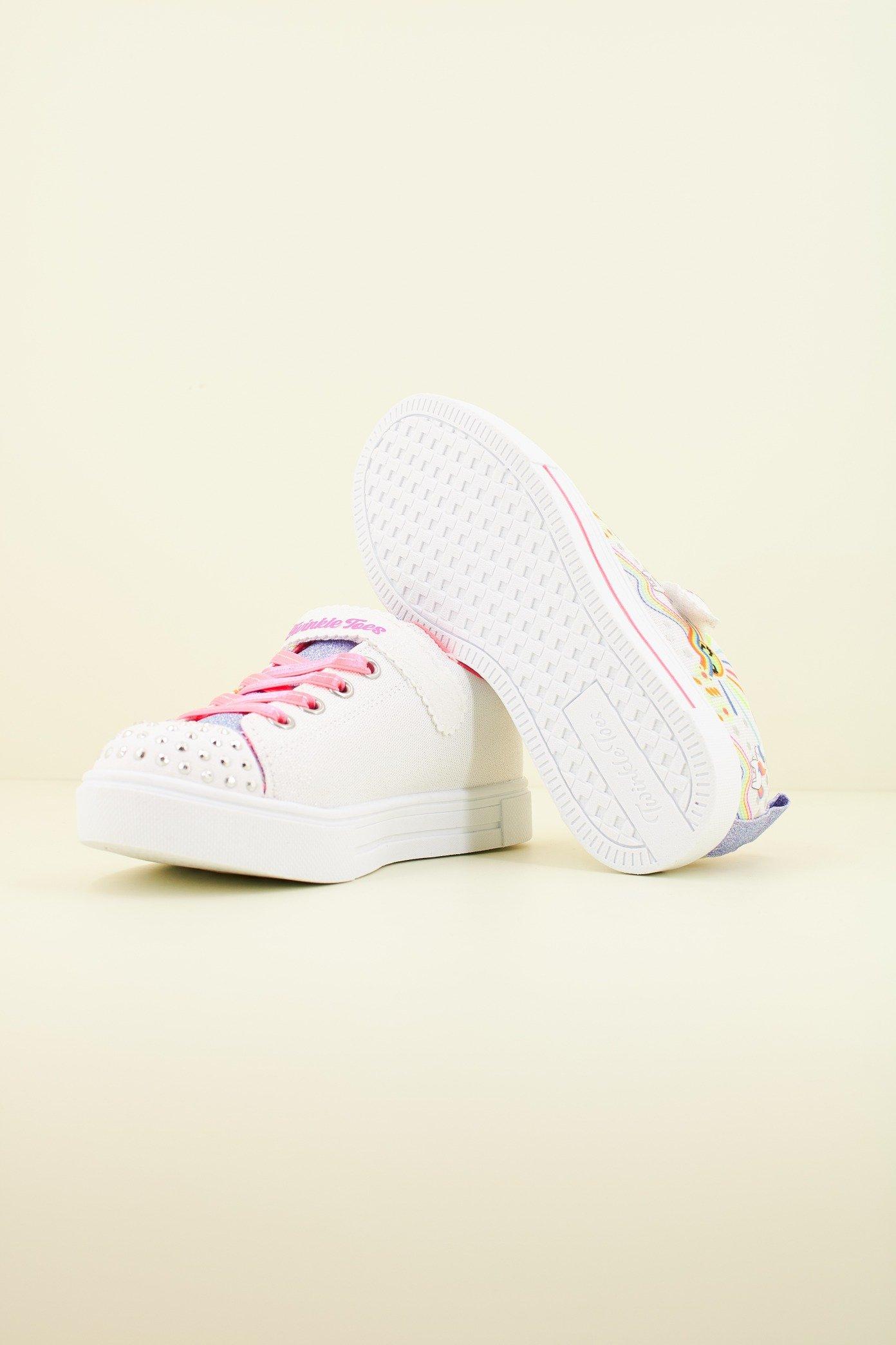 SKECHERS TWINKLE SPARKS - UNICORN en color BLANCO (4)