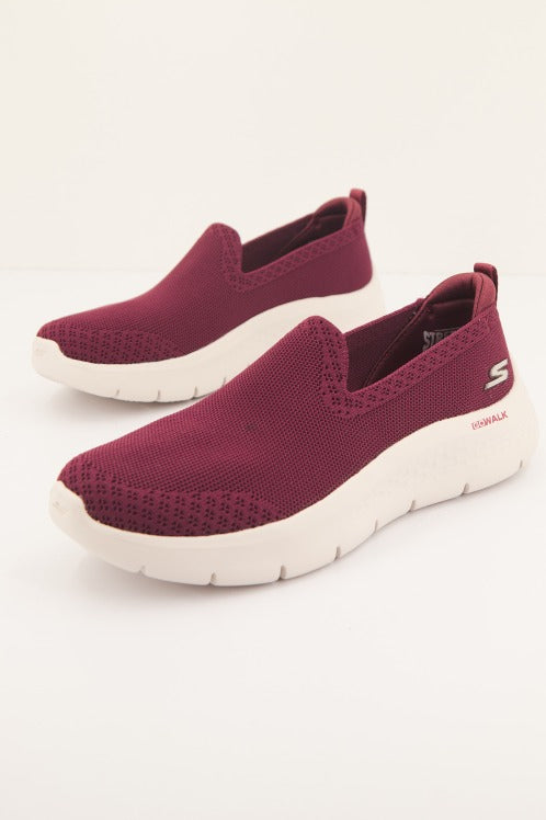 SKECHERS GO WALK FLEX KNIT en color BURDEOS (2)