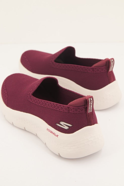 SKECHERS GO WALK FLEX KNIT en color BURDEOS (3)