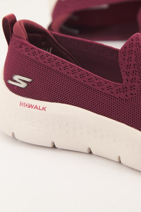 SKECHERS GO WALK FLEX KNIT en color BURDEOS (4)
