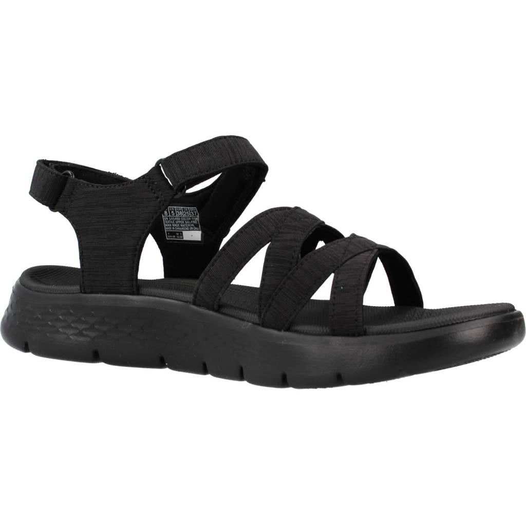 SKECHERS GO WALK FLEX SANDAL en color NEGRO (5)