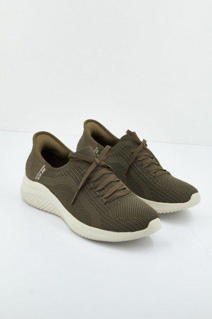 SKECHERS SLIP-INS: ULTRA FLEX . TONAL STRETC en color VERDE (1)