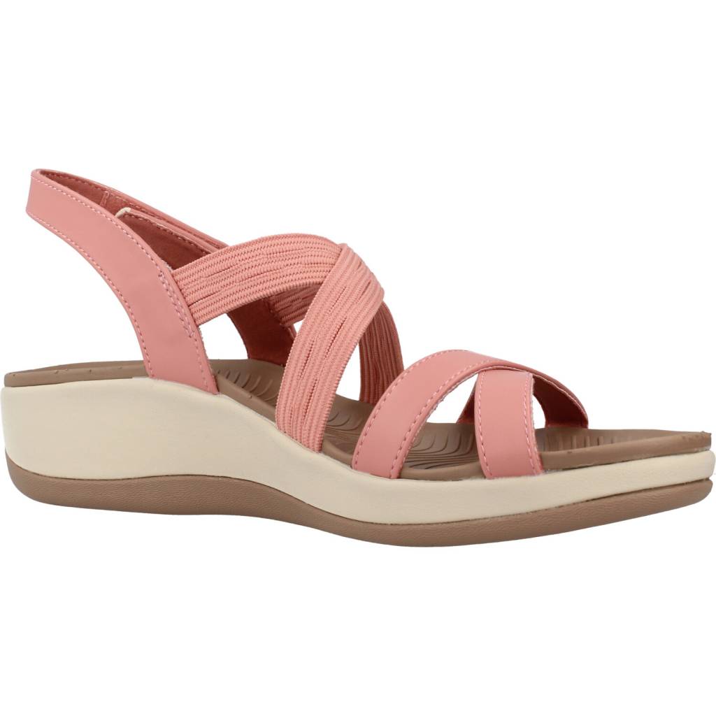 SKECHERS ARCH FIT SUNSHINE en color ROSA (5)