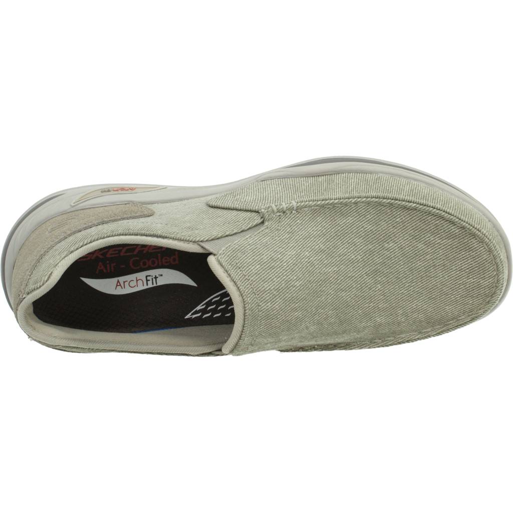 SKECHERS ARCH FIT MOTLEY en color MARRON CLARO (7)