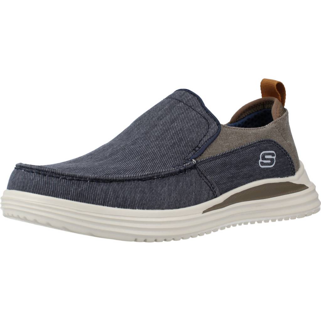 SKECHERS PROVEN - MOC TOE en color AZUL (1)