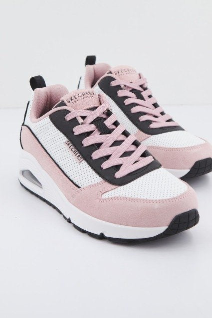 SKECHERS UNO- TWO MUCH FUN en color ROSA (2)