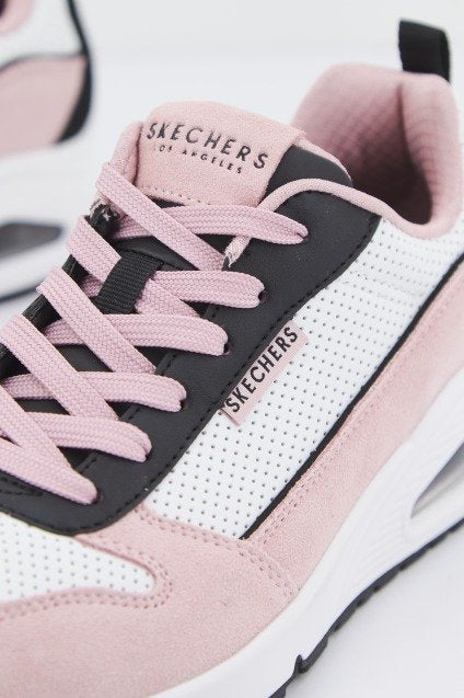 SKECHERS UNO- TWO MUCH FUN en color ROSA (4)
