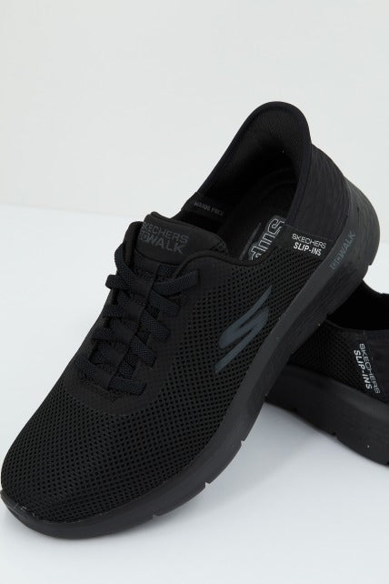 SKECHERS SLIP-INS: GO WALK FLEX-HANDS UP en color NEGRO (3)