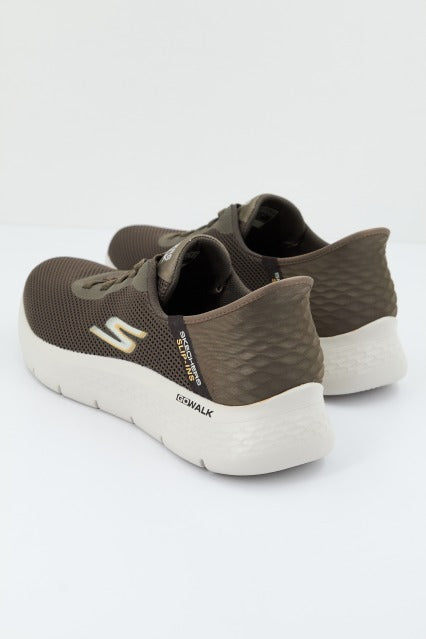 SKECHERS SLIP-INS: GO WALK FLEX-HANDS UP en color MARRON (2)