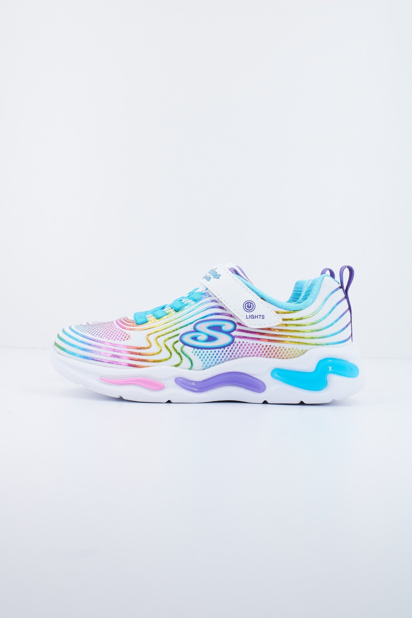 SKECHERS S LIGHTS: WAVY BEAMS en color BLANCO (1)