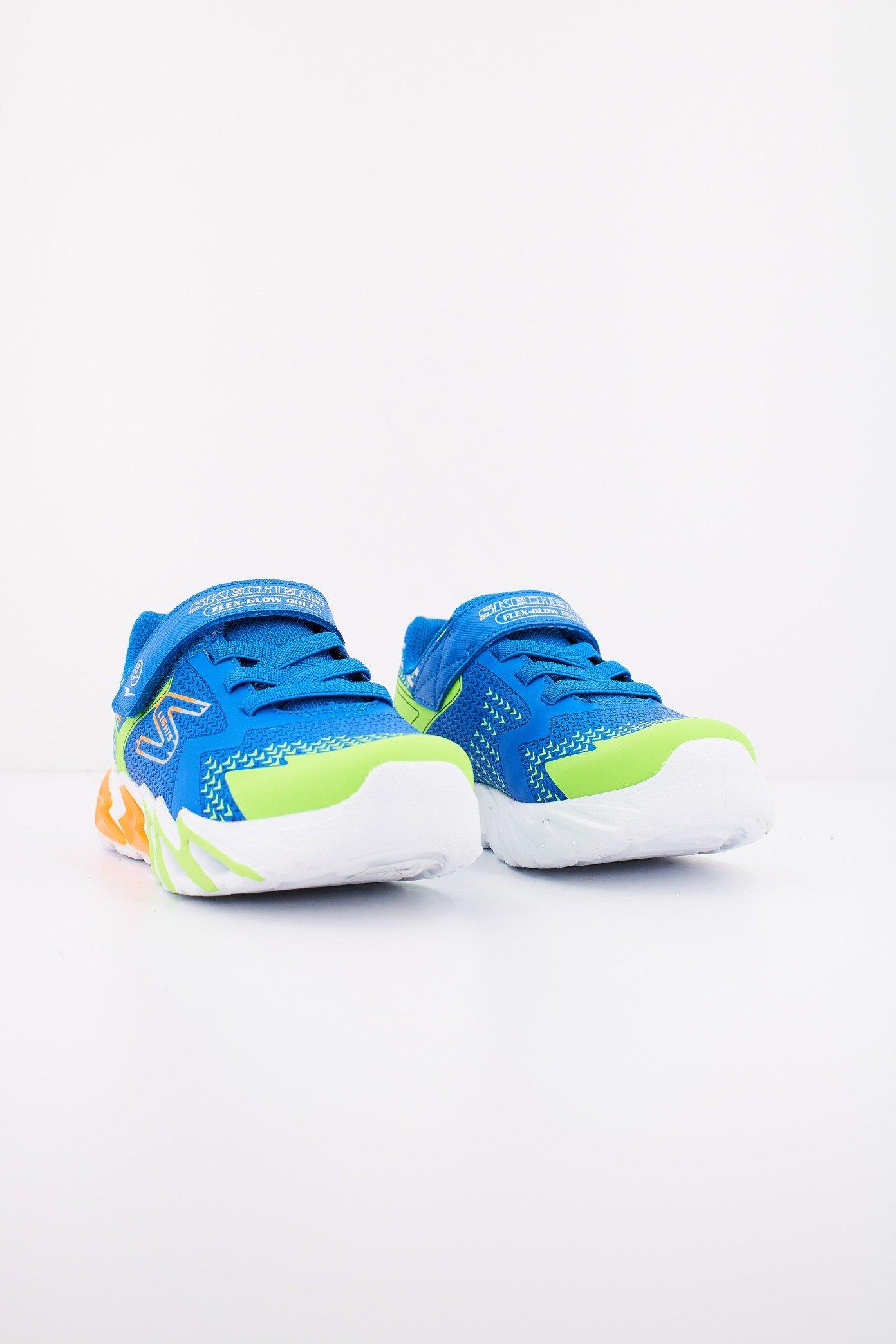 SKECHERS S LIGHTS: FLEX-GLOW BOLT en color AZUL (2)