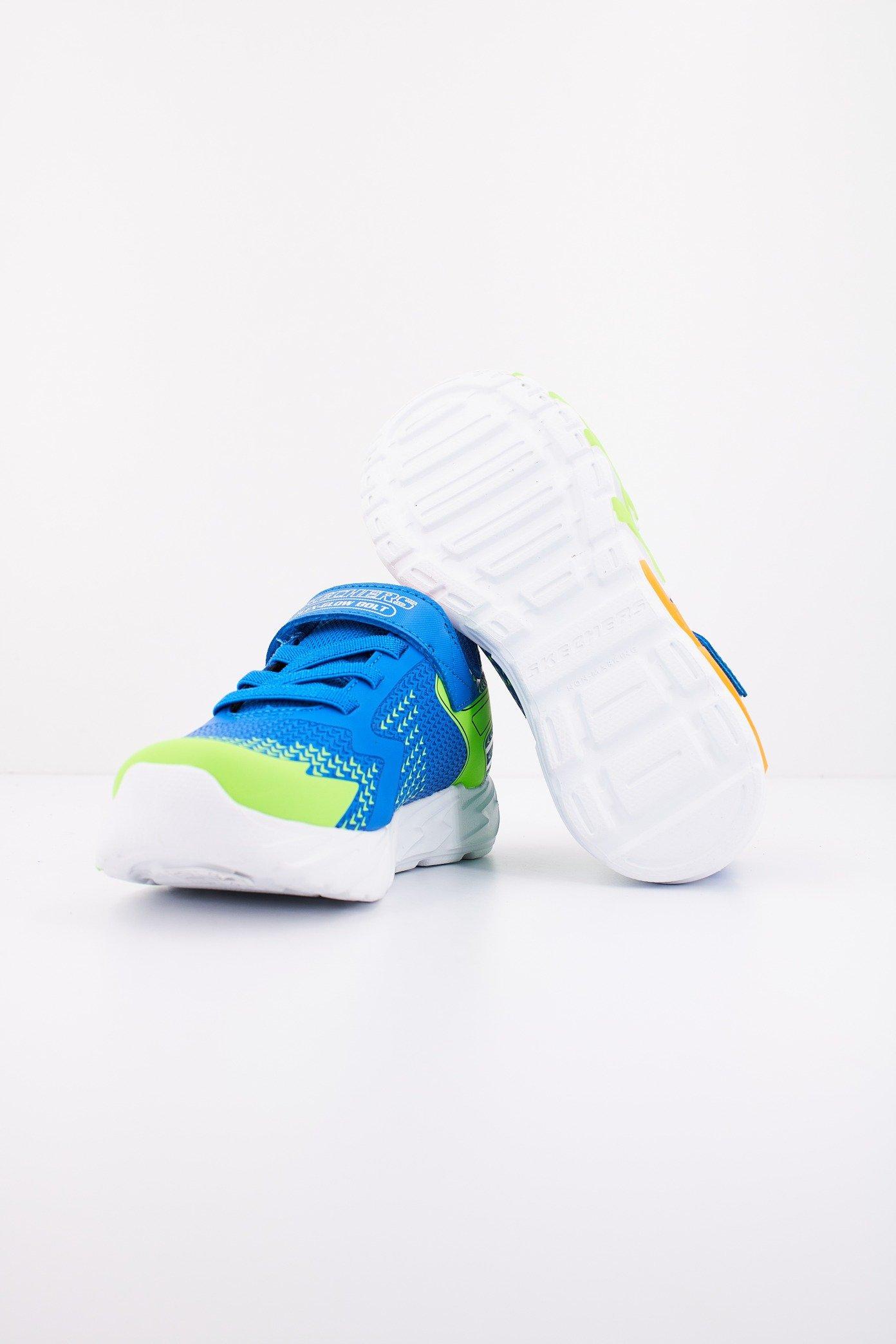 SKECHERS S LIGHTS: FLEX-GLOW BOLT en color AZUL (4)