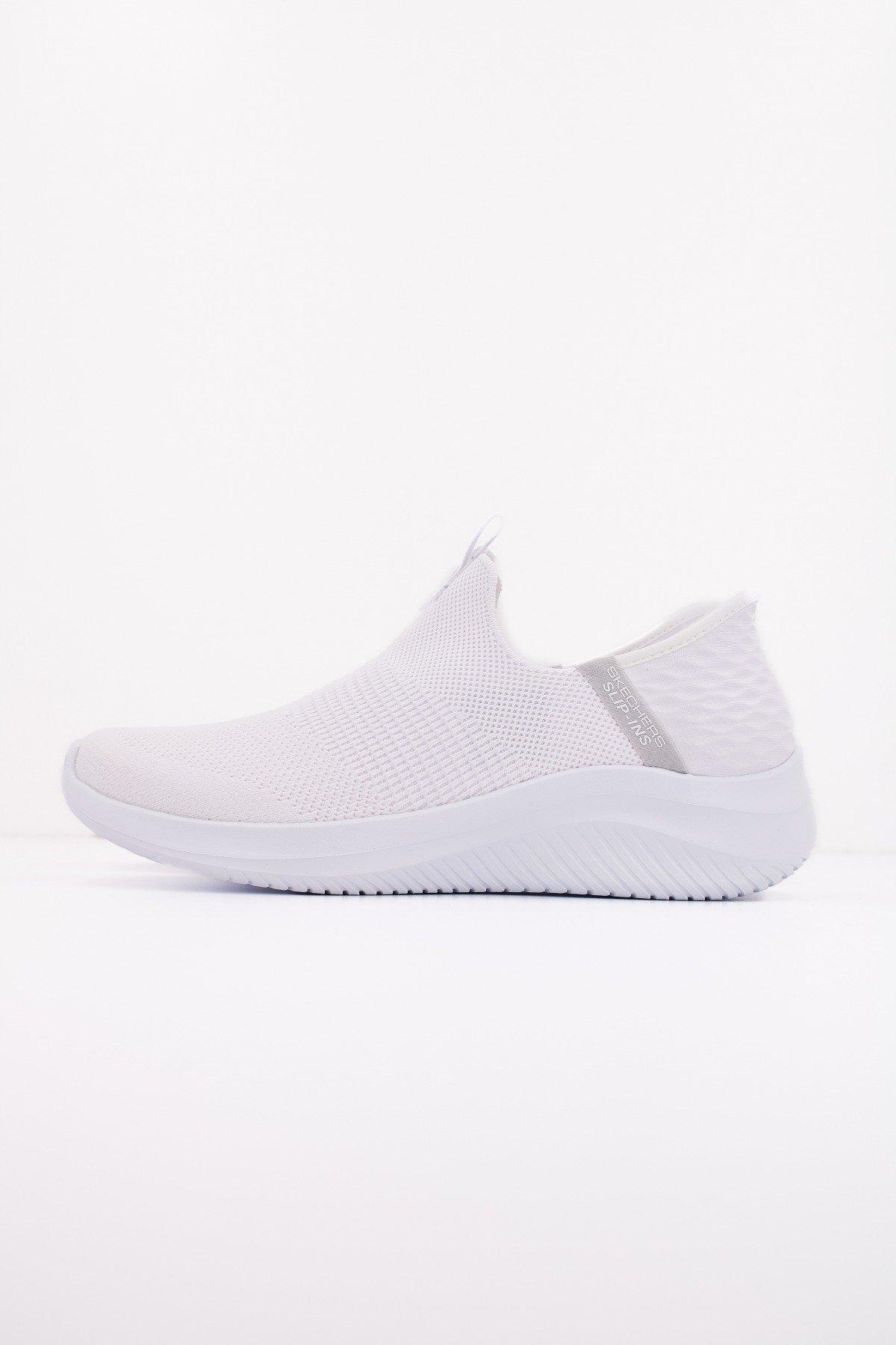 SKECHERS SLIP-INS ULTRA FLEX . COZY STREAK en color BLANCO (1)