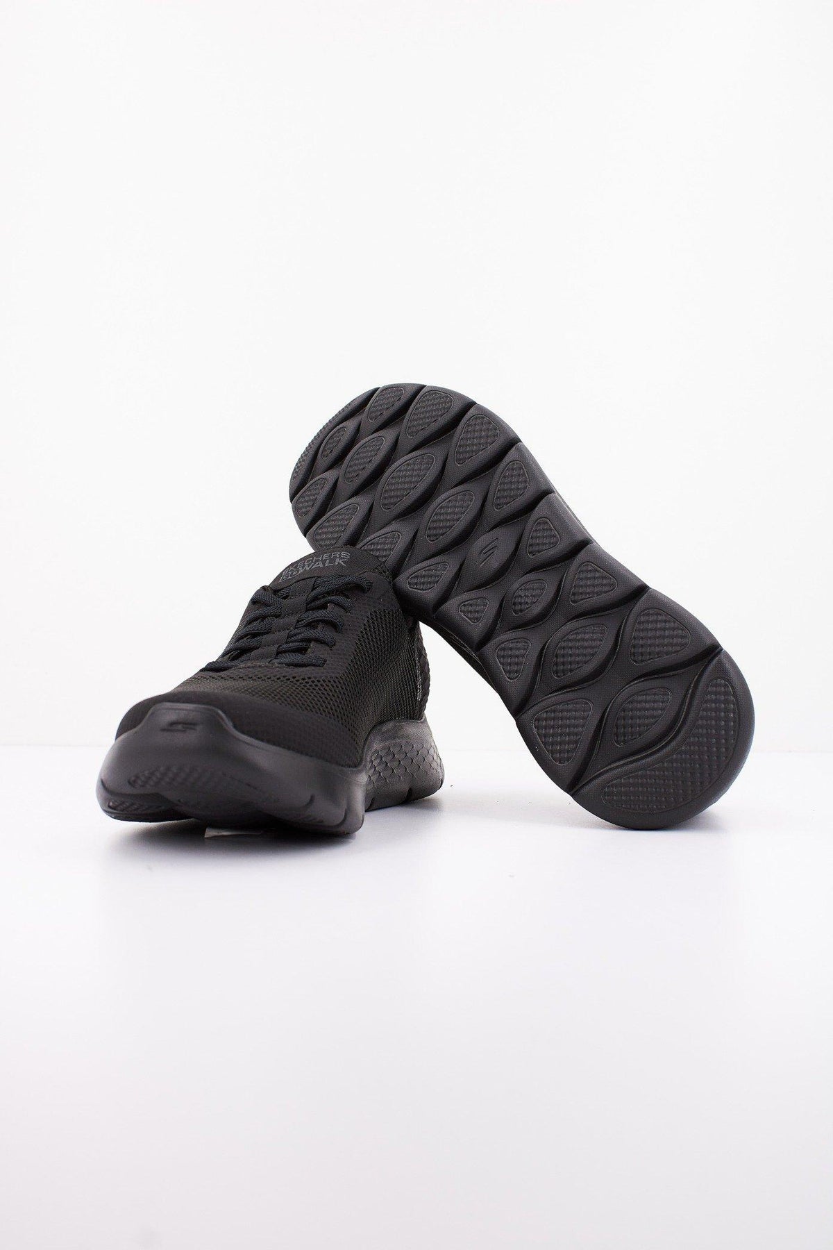 SKECHERS S GO WALK FLEX HANDS UP en color NEGRO (4)