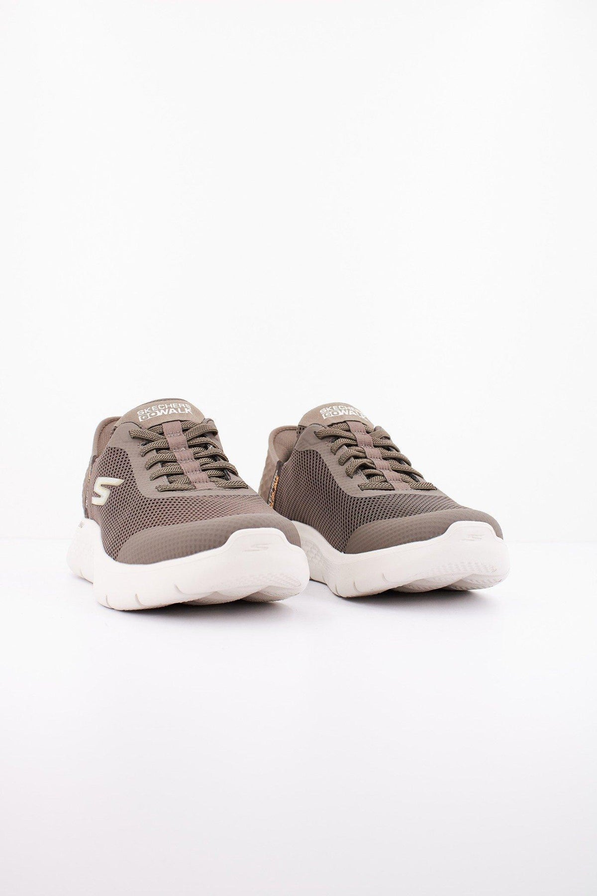 SKECHERS S GO WALK FLEX HANDS UP en color MARRON (2)