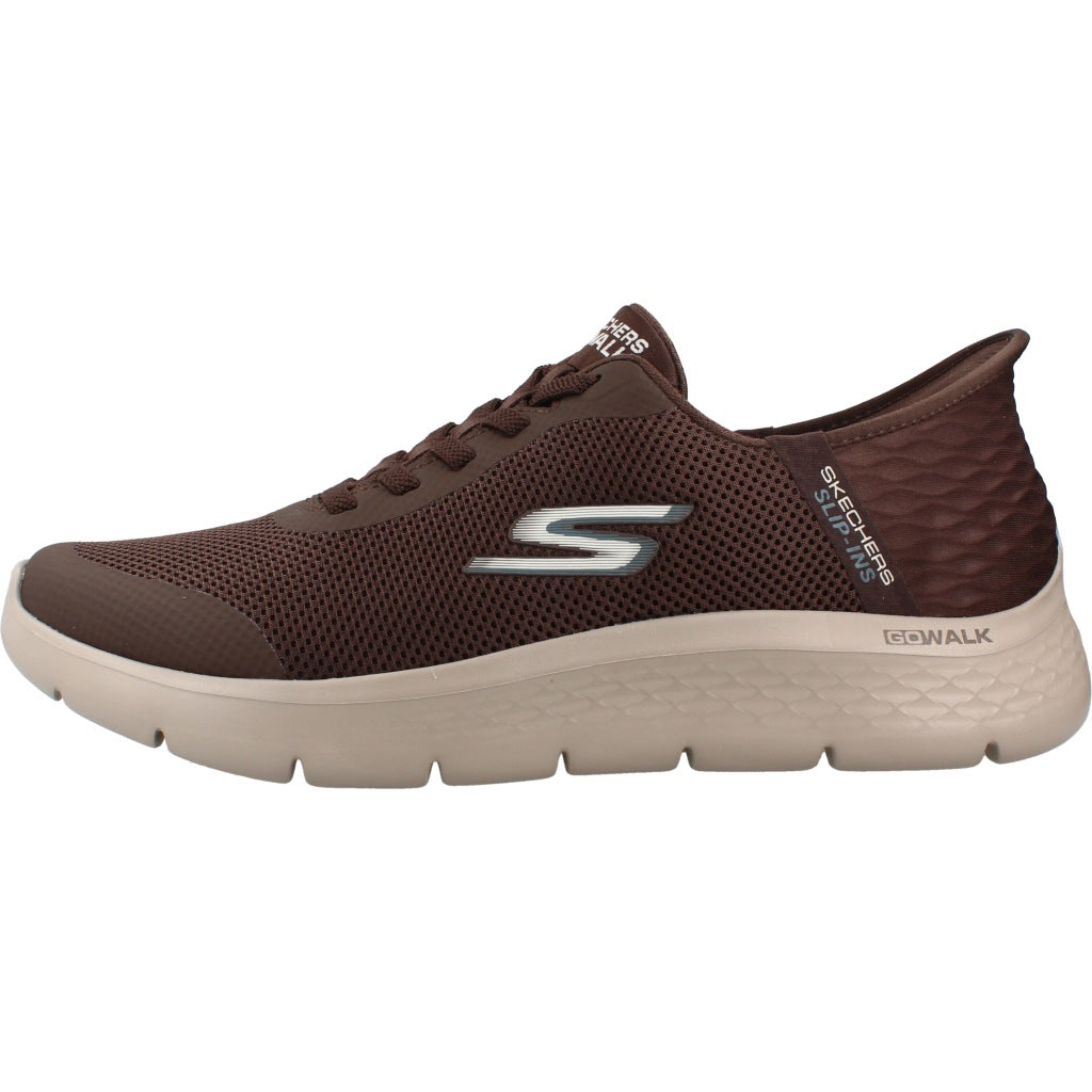 SKECHERS S GO WALK FLEX HANDS UP en color MARRON (2)