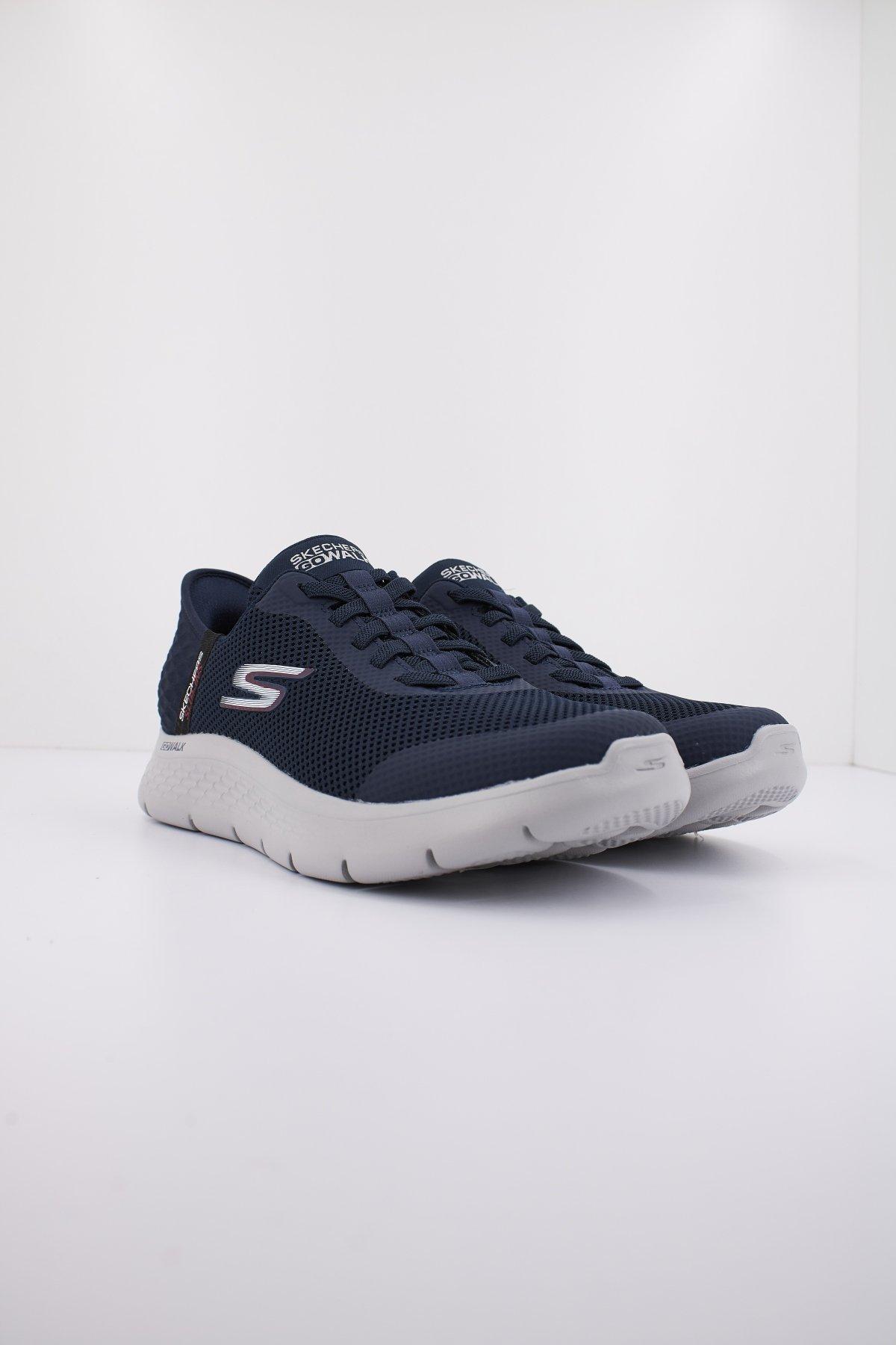SKECHERS S GO WALK FLEX HANDS UP en color AZUL (2)